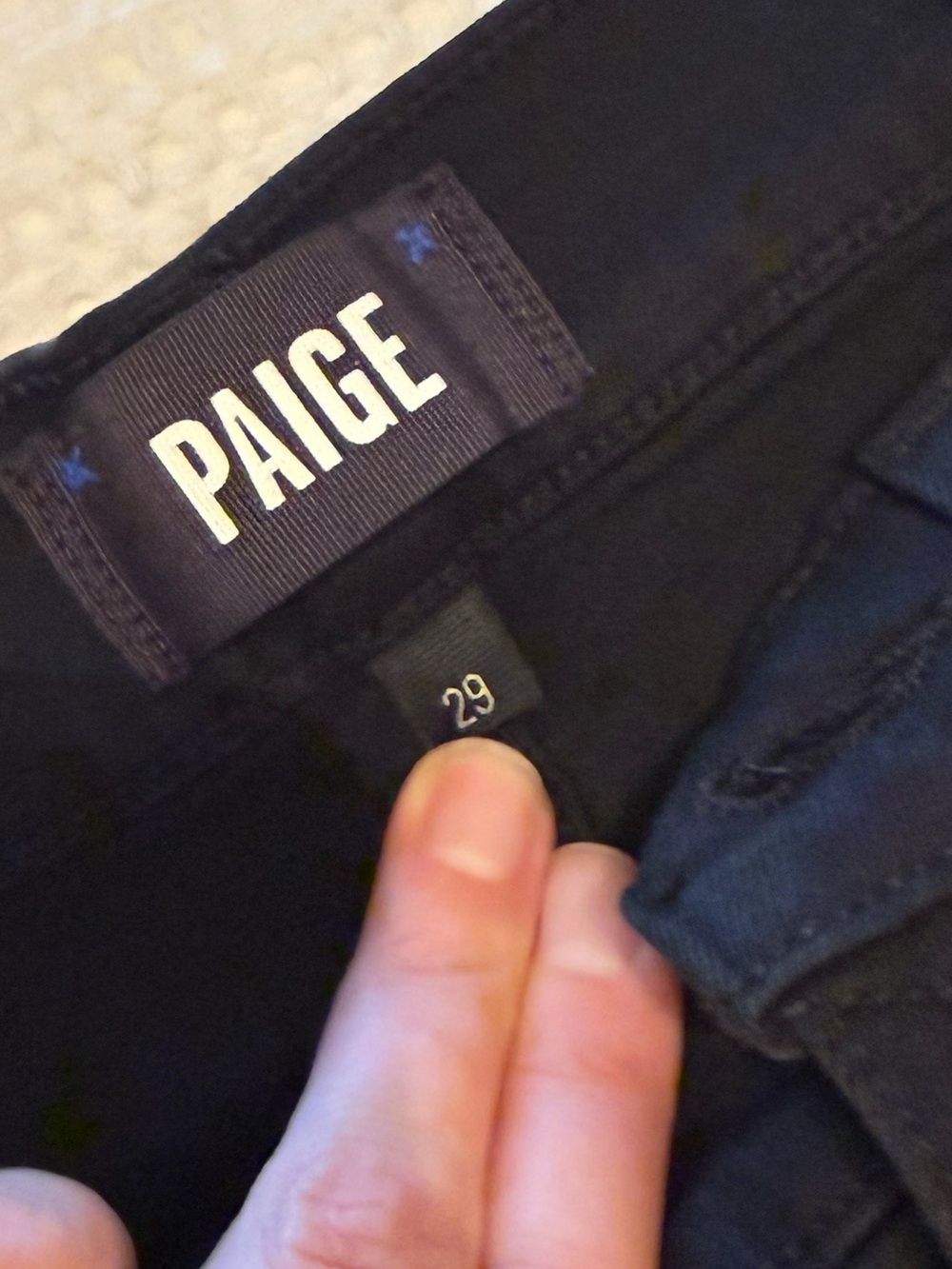PAIGE | Men's Lennox Jeans | Black Shadow | Slim Stretch Denim | Size = 29 - Picture 4 of 10